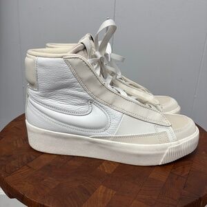 Nike Blazer Mid Victory Summit White/Phantom/Light cream Leather Women's 7.5
